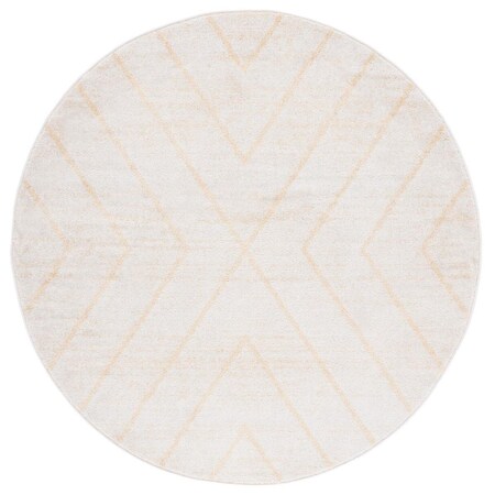 Safavieh 6 x 6 ft. Adirondack 251D Power Loomed Round Area Rug; Ivory & Gold ADR251D-6R